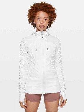Lululemon Dance Studio Jacket III Full Zip Hooded Thumbholes Reversible - Size 6